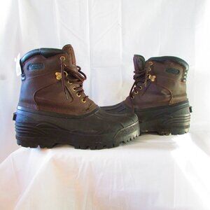 Crater Ridge Men's Brown and Black Rain & Snow Boots